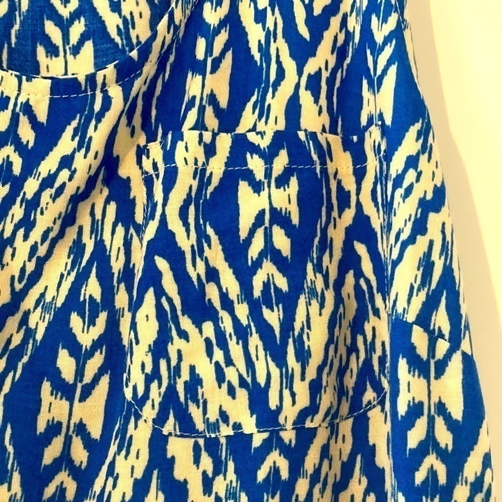 Cynthia Rowley medium blouse blue sleeveless - Picture 5 of 7